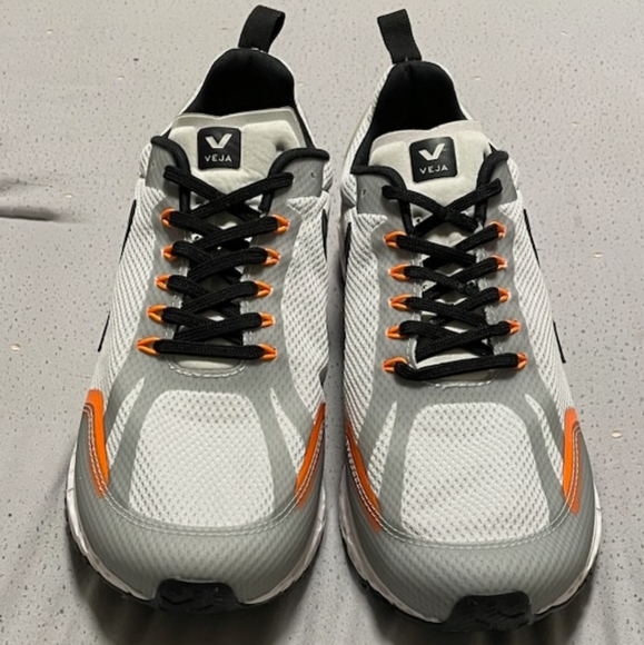 Veja Condor mesh sneaker gray black orange men's size 12 - Picture 4 of 7